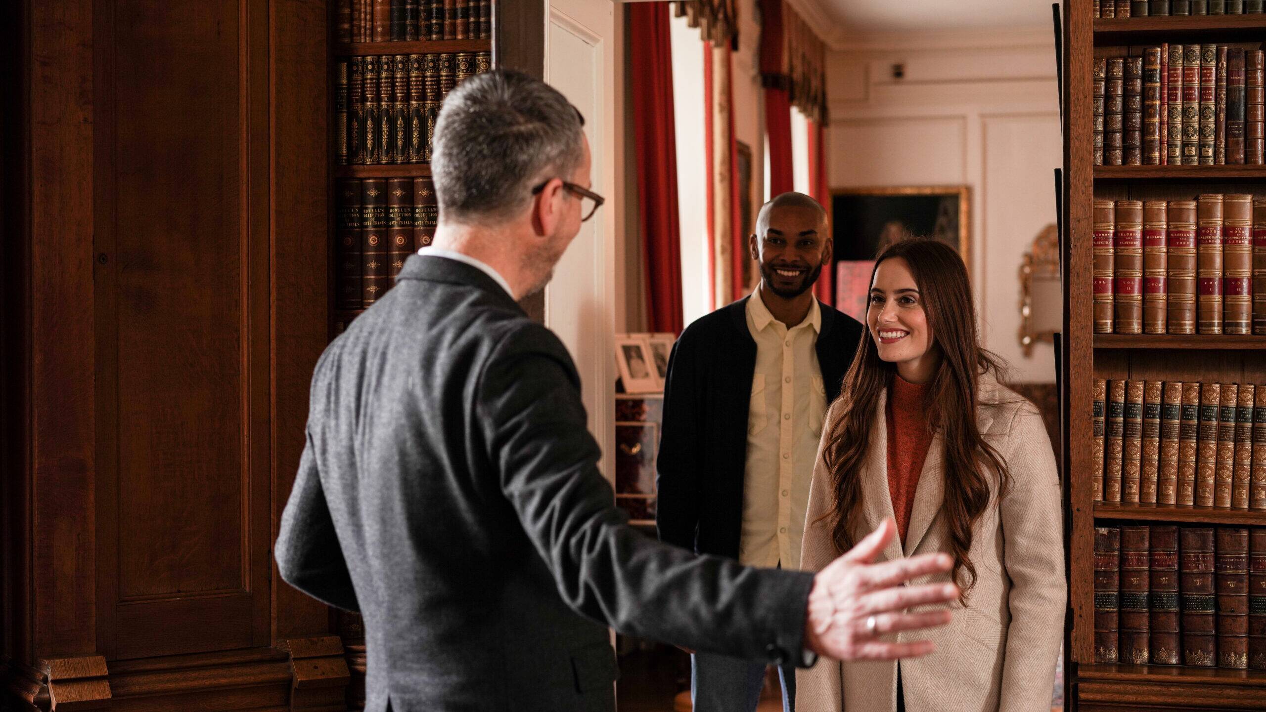 Knebworth House Employee welcoming new staff and people to Knebworth House